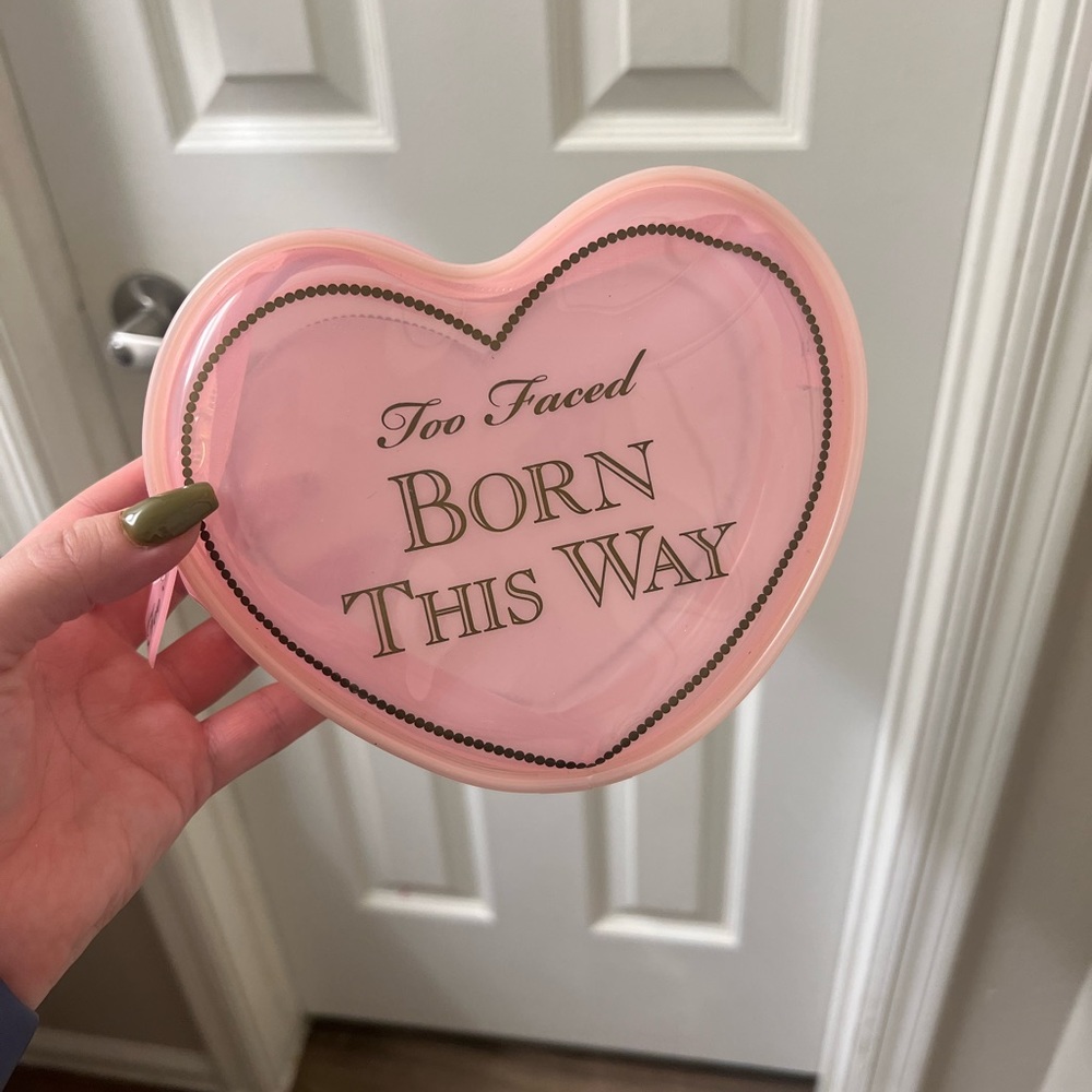 Too Faced heart shaped makeup bag
